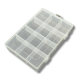 12 Bölmeli Kolye, Yüzük, Takı Düzenleyici Organizer Plastik Şeffaf Kutu 13x19x3.5cm