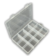 12 Bölmeli Kolye, Yüzük, Takı Düzenleyici Organizer Plastik Şeffaf Kutu 13x19x3.5cm