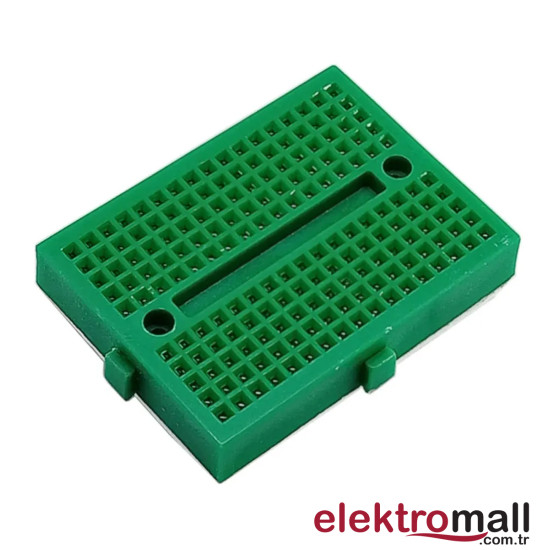 Syb-170 Mini Yapışkanlı 170 Pin Breadboard - Yeşil