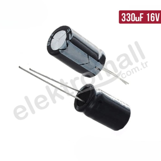 330 uF 16V Elektrolitik Kondansatör 6X11 mm