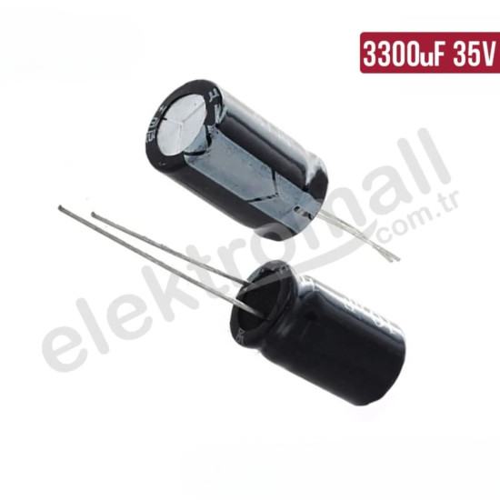 3300 uF 35V Elektrolitik Kondansatör 16X25 mm