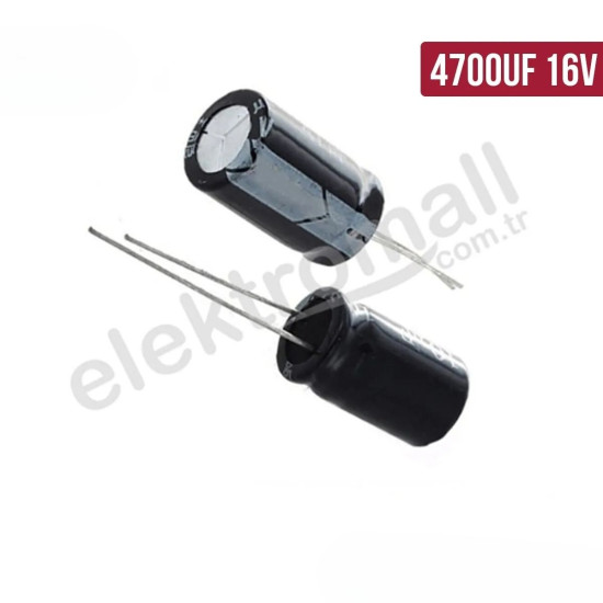 4700uF 16V Elektrolitik Kondansatör 13X25mm